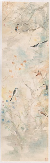 《晨曦》纸本设色 