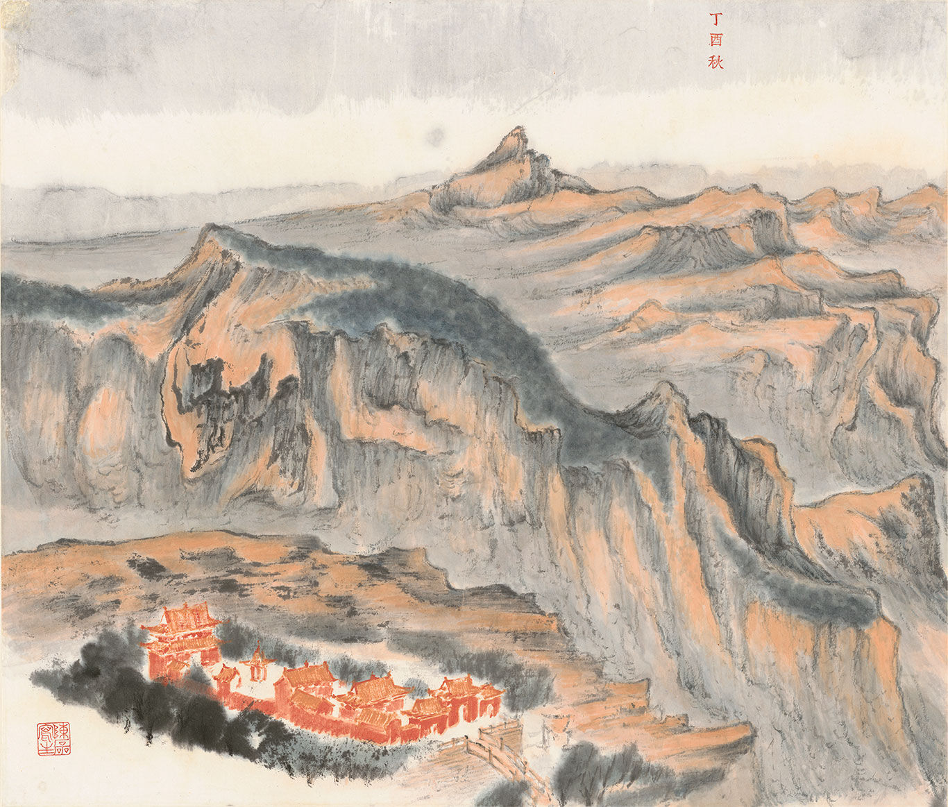 炉峰夕照
