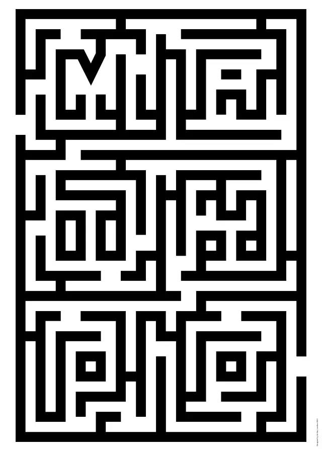 字体设计-MAZE TYPO