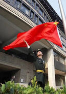 中国美术学院举行建校95周年升旗仪式