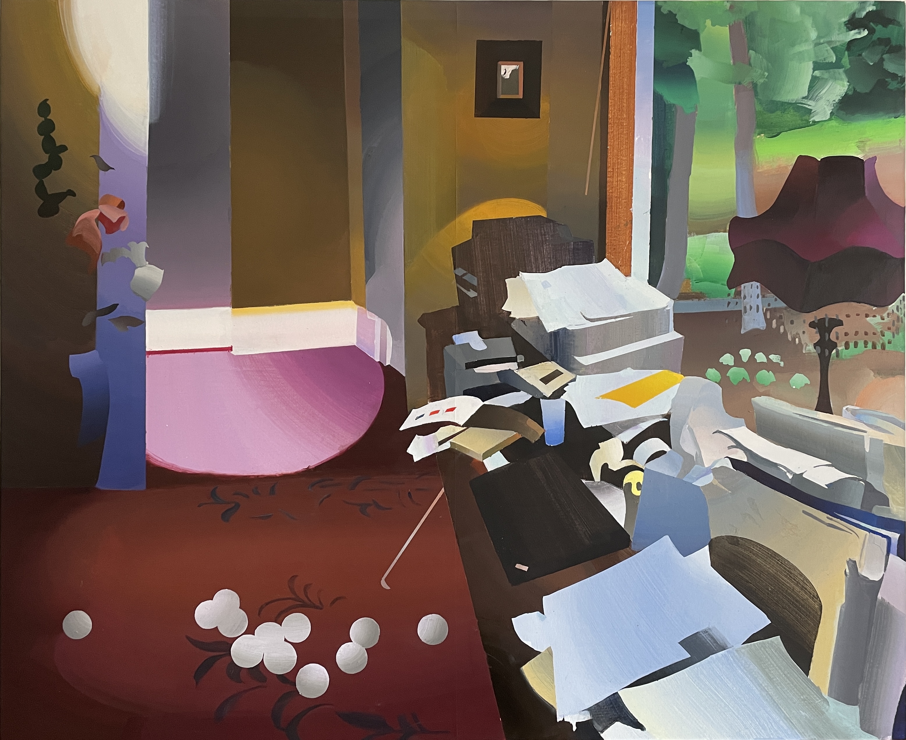 Elliot's Office 87x71cm  acrylic on paper on panel 2022JPG.JPG