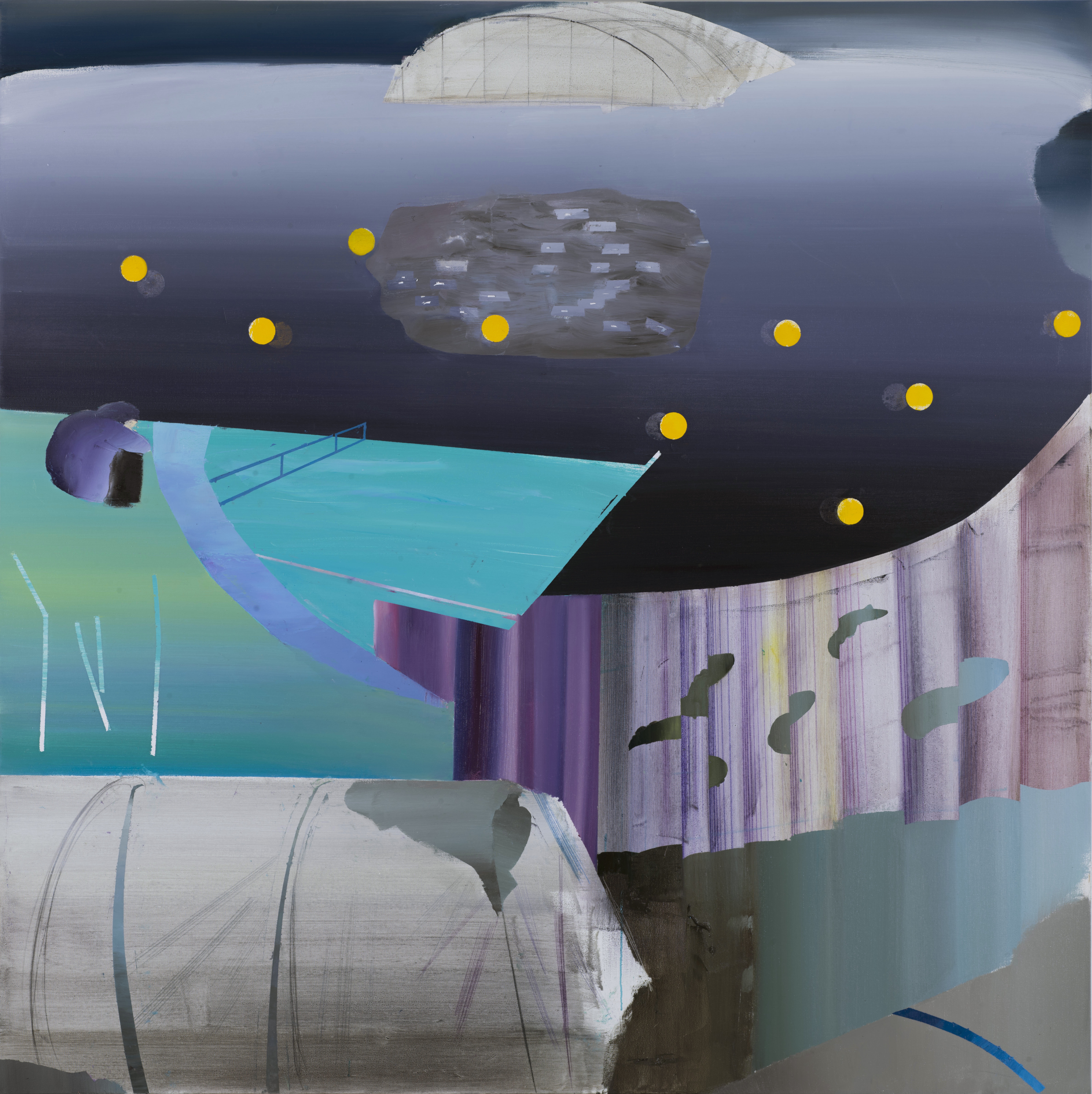 POOL 水池200x200cm 布面油画2017 华为深圳总部收藏.jpg