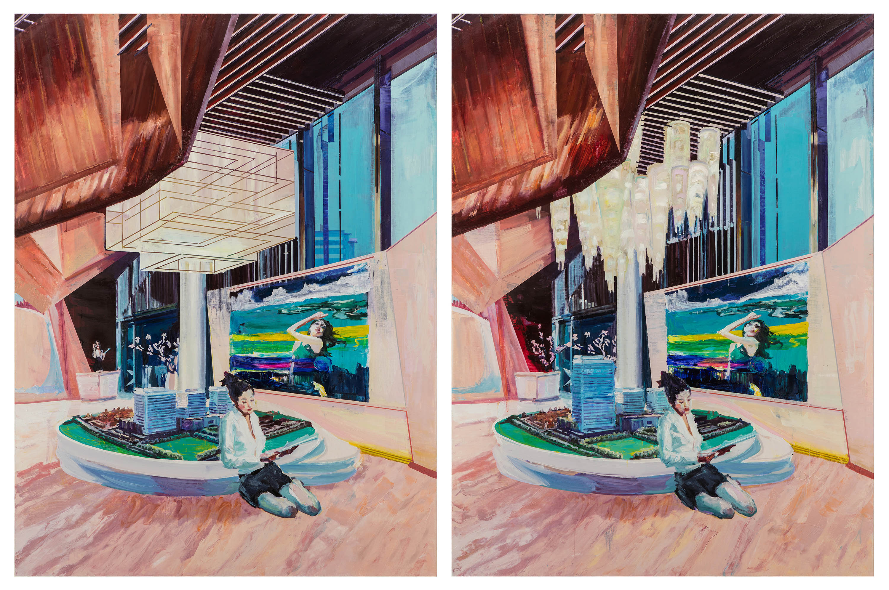《大家来找茬•后窗（两图有六处不同）》[Spot The Difference •Rear Windows（There are 6 di...