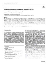 Design of nitrobenzene vapor sensor based on PCN-224