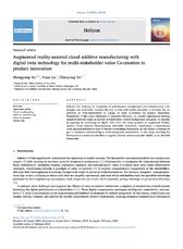 Augmented reality-assisted cloud additive manufacturing with digital twin technology fo...
