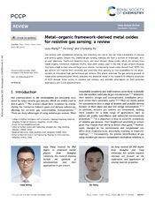 Metal-organic framework-derived metal oxides for resistive gas sensing a review 