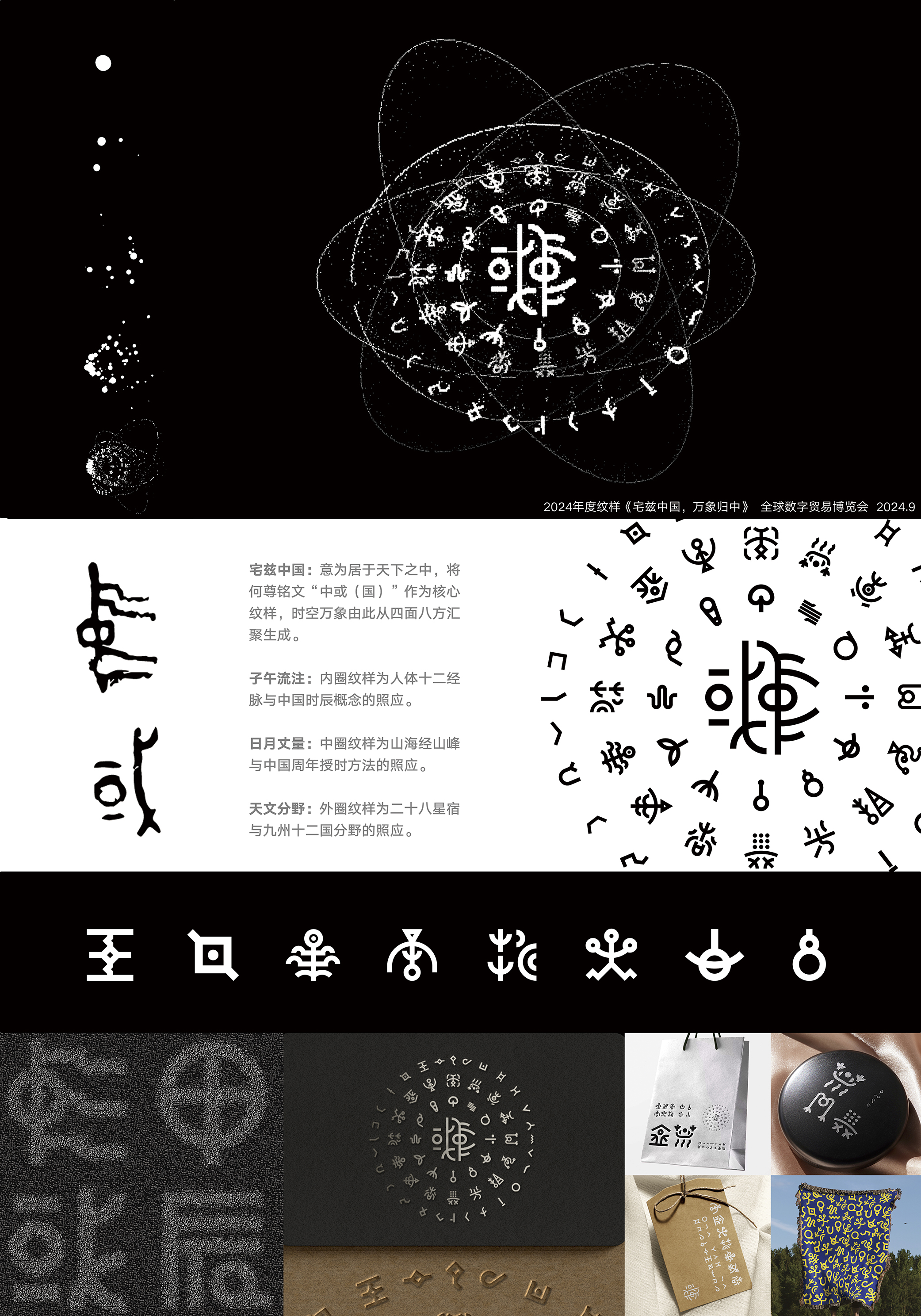 2024年度纹样《宅兹中国，万象归中》