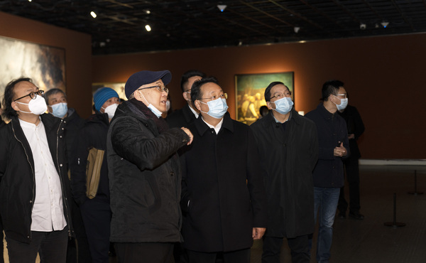 浙江省委常委、宣传部部长王纲一行参观“艺者风华—浙江油画百年”大展