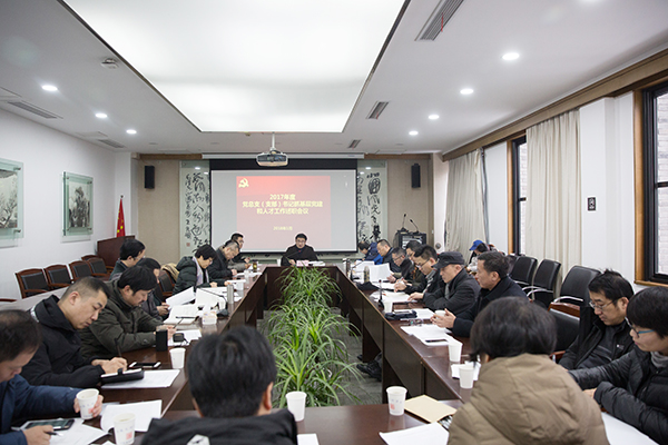 我院召开党总支(支部)书记抓基层党建和人才工作述职会议